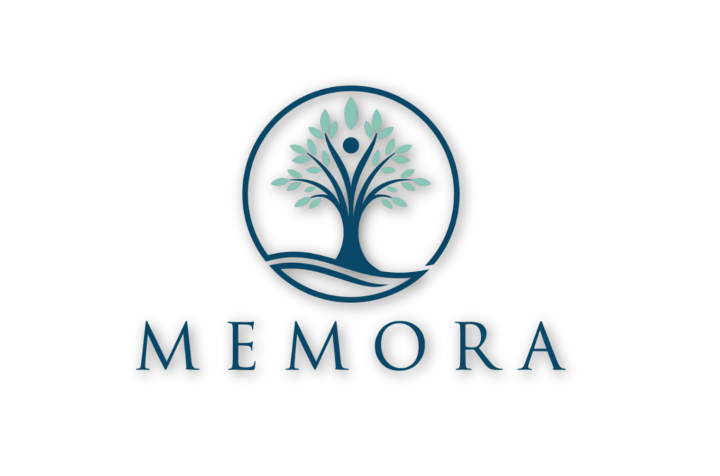 Memora Partners logo over a grassy field with a single tree and cloudy sky